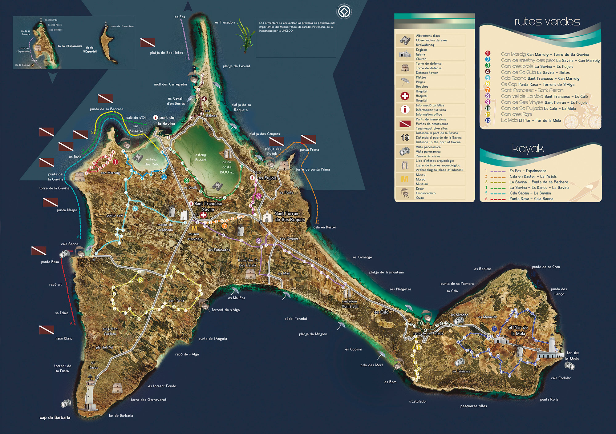 MAPA SATELITAR FORMENTERA