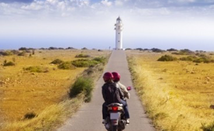 FORMENTERA ON A MOTORCYCLE. DO IT YOURSELF